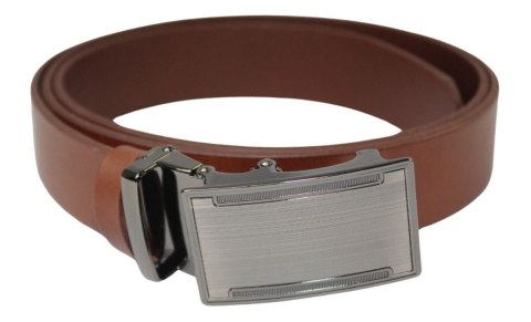 Pasek Męski Skórzany Arucce (PL) Skóra Licow EXTRA 35 mm BRĄZOWY Gładki Klamra Samozaciskowa Srebrna 2 Pasek Męski Skórzany Arucce (PL) Skóra Licow EXTRA 35 mm BRĄZOWY Gładki Klamra Samozaciskowa Srebrna 2