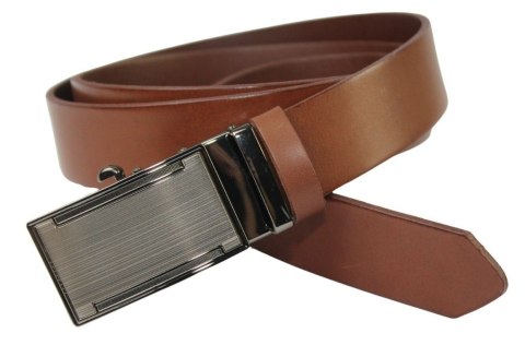 Pasek Męski Skórzany Arucce (PL) Skóra Licow EXTRA 35 mm BRĄZOWY Gładki Klamra Samozaciskowa Srebrna 2 Pasek Męski Skórzany Arucce (PL) Skóra Licow EXTRA 35 mm BRĄZOWY Gładki Klamra Samozaciskowa Srebrna 2