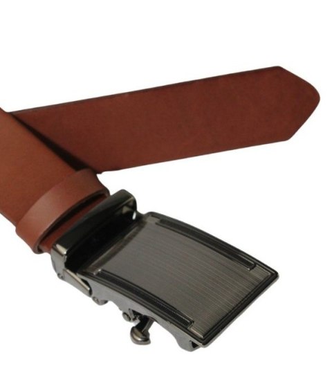 Pasek Męski Skórzany Arucce (PL) Skóra Licow EXTRA 35 mm BRĄZOWY Gładki Klamra Samozaciskowa Srebrna 2 Pasek Męski Skórzany Arucce (PL) Skóra Licow EXTRA 35 mm BRĄZOWY Gładki Klamra Samozaciskowa Srebrna 2