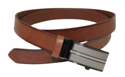 Pasek Męski Skórzany Arucce (PL) Skóra Licowa EXTRA 30 mm BRĄZOWY Gładki Klamra Bezniklowa Samozaciskowa SREBRNA 1 Pasek Męski Skórzany Arucce (PL) Skóra Licowa EXTRA 30 mm BRĄZOWY Gładki Klamra Bezniklowa Samozaciskowa SREBRNA 1