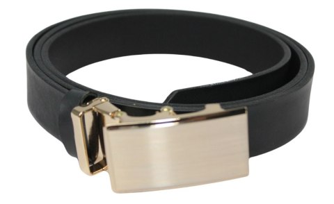Pasek Męski Skórzany Arucce (PL) Skóra Licowa EXTRA 30 mm CZARNY Gładki Klamra Bezniklowa Samozaciskowa ZŁOTA Pasek Męski Skórzany Arucce (PL) Skóra Licowa EXTRA 30 mm CZARNY Gładki Klamra Bezniklowa Samozaciskowa ZŁOTA