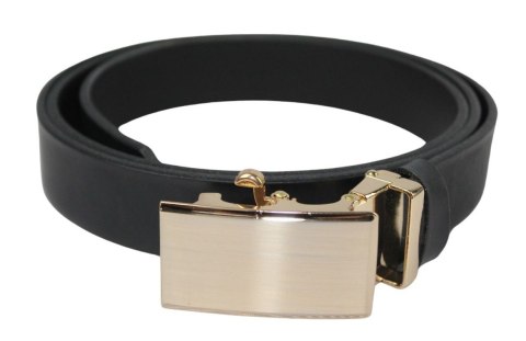 Pasek Męski Skórzany Arucce (PL) Skóra Licowa EXTRA 30 mm CZARNY Gładki Klamra Bezniklowa Samozaciskowa ZŁOTA Pasek Męski Skórzany Arucce (PL) Skóra Licowa EXTRA 30 mm CZARNY Gładki Klamra Bezniklowa Samozaciskowa ZŁOTA