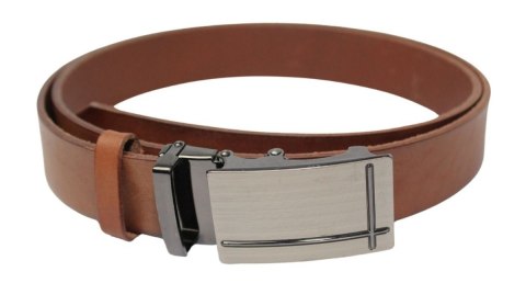 Pasek Męski Skórzany Arucce (PL) Skóra Licowa EXTRA 35 mm BRĄZOWY Gładki Klamra Bezniklowa Samozaciskowa SREBRNA 35 Pasek Męski Skórzany Arucce (PL) Skóra Licowa EXTRA 35 mm BRĄZOWY Gładki Klamra Bezniklowa Samozaciskowa SREBRNA 35