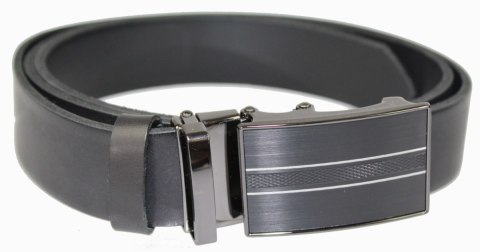 Pasek Męski Skórzany Arucce (PL) Skóra Licowa EXTRA 35 mm CZARNY Gładki Klamra Samozaciskowa CZARNA 3 Pasek Męski Skórzany Arucce (PL) Skóra Licowa EXTRA 35 mm CZARNY Gładki Klamra Samozaciskowa CZARNA 3