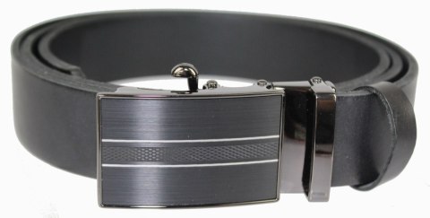 Pasek Męski Skórzany Arucce (PL) Skóra Licowa EXTRA 35 mm CZARNY Gładki Klamra Samozaciskowa CZARNA 3 Pasek Męski Skórzany Arucce (PL) Skóra Licowa EXTRA 35 mm CZARNY Gładki Klamra Samozaciskowa CZARNA 3