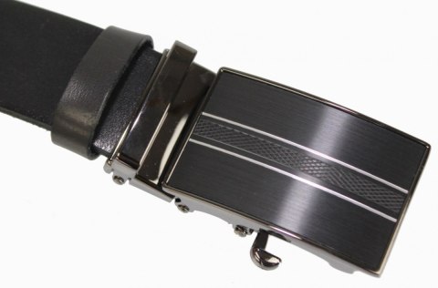 Pasek Męski Skórzany Arucce (PL) Skóra Licowa EXTRA 35 mm CZARNY Gładki Klamra Samozaciskowa CZARNA 3 Pasek Męski Skórzany Arucce (PL) Skóra Licowa EXTRA 35 mm CZARNY Gładki Klamra Samozaciskowa CZARNA 3