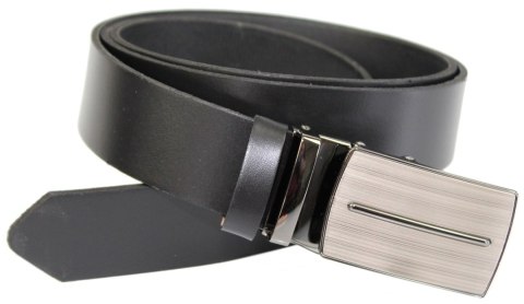 Pasek Męski Skórzany Arucce (PL) Skóra Licowa EXTRA 35 mm CZARNY Gładki Klamra Samozaciskowa SREBRNA 1 Pasek Męski Skórzany Arucce (PL) Skóra Licowa EXTRA 35 mm CZARNY Gładki Klamra Samozaciskowa SREBRNA 1