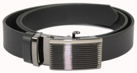 Pasek Męski Skórzany Arucce (PL) Skóra Licowa EXTRA 35 mm CZARNY Gładki Klamra Samozaciskowa SREBRNA 7 Pasek Męski Skórzany Arucce (PL) Skóra Licowa EXTRA 35 mm CZARNY Gładki Klamra Samozaciskowa SREBRNA 7