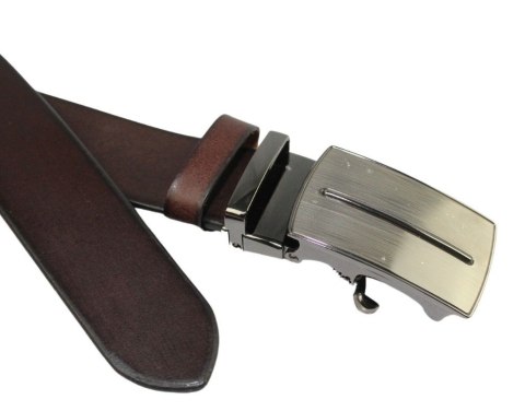 Pasek Męski Skórzany Arucce (PL) Skóra Licowa EXTRA 35 mm CZEKOLADOWY Gładki Klamra Samozaciskowa SREBRNA 1 Pasek Męski Skórzany Arucce (PL) Skóra Licowa EXTRA 35 mm CZEKOLADOWY Gładki Klamra Samozaciskowa SREBRNA 1