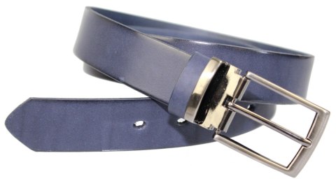 Pasek Męski Skórzany Arucce (PL) Skóra Licowa EXTRA Klamra Nowoczesna 35 mm GRANATOWY Pasek Męski Skórzany Arucce (PL) Skóra Licowa EXTRA Klamra Nowoczesna 35 mm GRANATOWY
