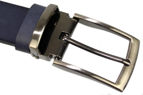 Pasek Męski Skórzany Arucce (PL) Skóra Licowa EXTRA Klamra Nowoczesna 35 mm GRANATOWY Pasek Męski Skórzany Arucce (PL) Skóra Licowa EXTRA Klamra Nowoczesna 35 mm GRANATOWY