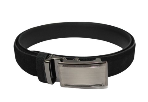 Pasek Męski Skórzany Arucce (PL) Skóra Licowa ZAMSZOWY EXTRA 35 mm CZARNY Gładki Klamra Samozaciskowa Srebrna 2 Pasek Męski Skórzany Arucce (PL) Skóra Licowa ZAMSZOWY EXTRA 35 mm CZARNY Gładki Klamra Samozaciskowa Srebrna 2