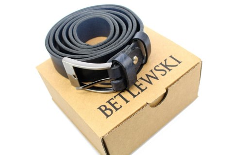 Pasek Męski Skórzany BETLEWSKI (PL) Skóra Naturalna Licowa EXTRA Gładki 30 mm GRANATOWY GNIECIONY Pasek Męski Skórzany BETLEWSKI (PL) Skóra Naturalna Licowa EXTRA Gładki 30 mm GRANATOWY GNIECIONY