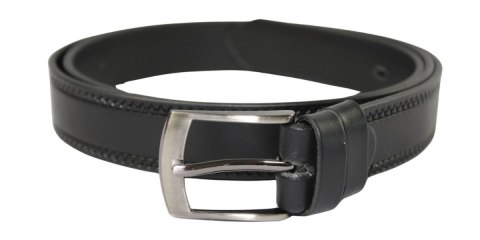 Pasek Męski Skórzany COMPLEX (PL) "BIEŻNIK I" Skóra Licowa EXTRA 30 mm CZARNY Pasek Męski Skórzany COMPLEX (PL) "BIEŻNIK I" Skóra Licowa EXTRA 30 mm CZARNY