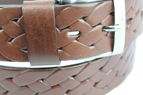 Pasek Męski Skórzany COMPLEX (PL) "PRZEPLATANKA WARKOCZ" Skóra Licowa EXTRA 40 mm CZEKOLADOWY Pasek Męski Skórzany COMPLEX (PL) "PRZEPLATANKA WARKOCZ" Skóra Licowa EXTRA 40 mm CZEKOLADOWY