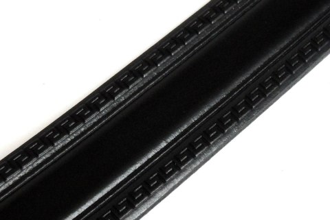 Pasek Męski Skórzany COMPLEX (PL) "WZÓR GRECKI II" Skóra Licowa EXTRA 30 mm CZARNY Pasek Męski Skórzany COMPLEX (PL) "WZÓR GRECKI II" Skóra Licowa EXTRA 30 mm CZARNY