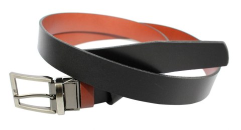 Pasek Męski Skórzany Dwa w Jednym COMPLEX (PL) GŁADKI ''DWUSTRONNY'' Skóra Licowa EXTRA 35 mm CZARNO-CZEKOLADOWY Pasek Męski Skórzany Dwa w Jednym COMPLEX (PL) GŁADKI ''DWUSTRONNY'' Skóra Licowa EXTRA 35 mm CZARNO-CZEKOLADOWY