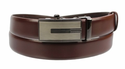 Pasek Męski Skórzany MASSIMO (PL) Skóra Licowa EXTRA 30 mm BURGUND Gładki Klamra Samozaciskowa SREBRNA 18 Pasek Męski Skórzany MASSIMO (PL) Skóra Licowa EXTRA 30 mm BURGUND Gładki Klamra Samozaciskowa SREBRNA 18