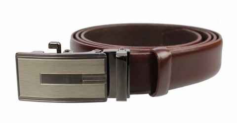 Pasek Męski Skórzany MASSIMO (PL) Skóra Licowa EXTRA 30 mm BURGUND Gładki Klamra Samozaciskowa SREBRNA 18 Pasek Męski Skórzany MASSIMO (PL) Skóra Licowa EXTRA 30 mm BURGUND Gładki Klamra Samozaciskowa SREBRNA 18