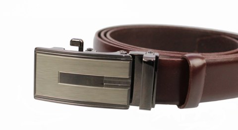 Pasek Męski Skórzany MASSIMO (PL) Skóra Licowa EXTRA 30 mm BURGUND Gładki Klamra Samozaciskowa SREBRNA 18 Pasek Męski Skórzany MASSIMO (PL) Skóra Licowa EXTRA 30 mm BURGUND Gładki Klamra Samozaciskowa SREBRNA 18