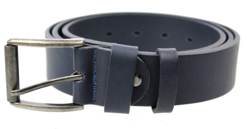 Pasek Męski Skórzany MASSIMO (PL) Skóra Licowa EXTRA 40 mm GRANATOWY Gładki Klamra Tradycyjna (Z ROLKĄ) Pasek Męski Skórzany MASSIMO (PL) Skóra Licowa EXTRA 40 mm GRANATOWY Gładki Klamra Tradycyjna (Z ROLKĄ)