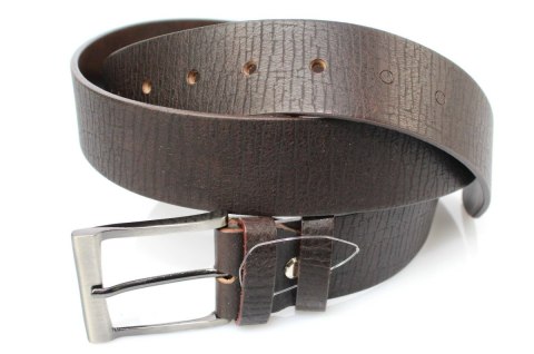 Pasek Męski Skórzany PAS-MAX (PL) "KORNIK" CZEKOLADOWY Skóra Licowa EXTRA 40 mm Pasek Męski Skórzany PAS-MAX (PL) "KORNIK" CZEKOLADOWY Skóra Licowa EXTRA 40 mm