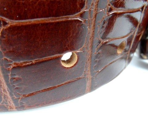 Pasek Męski Skórzany PAS-MAX (PL) Skóra Krokodyla 40 mm Brąz Pasek Męski Skórzany PAS-MAX (PL) Skóra Krokodyla 40 mm Brąz