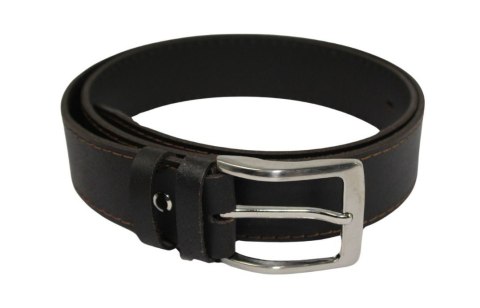 Pasek Męski Skórzany PAS-MAX (PL) Skóra Licowa EXTRA 40 mm Z Brązową Nitką CIEMNY CZEKOLADOWY Matowy Pasek Męski Skórzany PAS-MAX (PL) Skóra Licowa EXTRA 40 mm Z Brązową Nitką CIEMNY CZEKOLADOWY Matowy