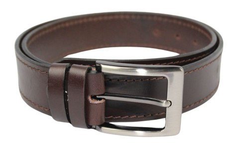 Pasek Męski Skórzany PAS-MAX (PL) Skóra Licowa EXTRA 40 mm Z Brązową Nitką CZEKOLADOWY Pasek Męski Skórzany PAS-MAX (PL) Skóra Licowa EXTRA 40 mm Z Brązową Nitką CZEKOLADOWY