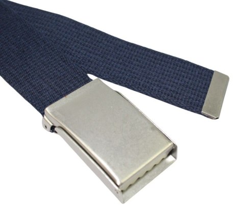 Pasek Parciany Arucce Bawełniany PARCIAK 40 mm Z Klamrą Zatrzaskową GRANATOWY Szeroki Pasek Parciany Arucce Bawełniany PARCIAK 40 mm Z Klamrą Zatrzaskową GRANATOWY Szeroki