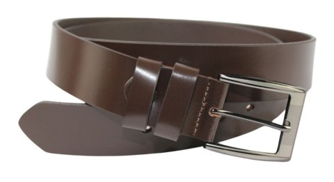 Pasek Skórzany ARUCCE (PL) Skóra Licowa Klamra Tradycyjna 40 mm CZEKOLADOWY Pasek Skórzany ARUCCE (PL) Skóra Licowa Klamra Tradycyjna 40 mm CZEKOLADOWY