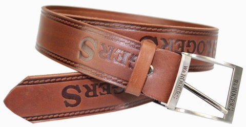Pasek Skórzany ARUCCE (PL) Tłoczony Napis "W&ROGERS" Skóra Naturalna EXTRA 40 mm CZEKOLADOWY Pasek Skórzany ARUCCE (PL) Tłoczony Napis "W&ROGERS" Skóra Naturalna EXTRA 40 mm CZEKOLADOWY