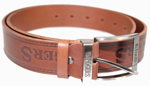 Pasek Skórzany ARUCCE (PL) Tłoczony Napis "W&ROGERS" Skóra Naturalna EXTRA 40 mm CZEKOLADOWY Pasek Skórzany ARUCCE (PL) Tłoczony Napis "W&ROGERS" Skóra Naturalna EXTRA 40 mm CZEKOLADOWY