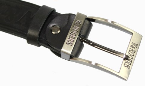 Pasek Skórzany ARUCCE (PL) Tłoczony Napis "W&Rogers" Skóra Licowa EXTRA 40 mm CZARNY Pasek Skórzany ARUCCE (PL) Tłoczony Napis "W&Rogers" Skóra Licowa EXTRA 40 mm CZARNY