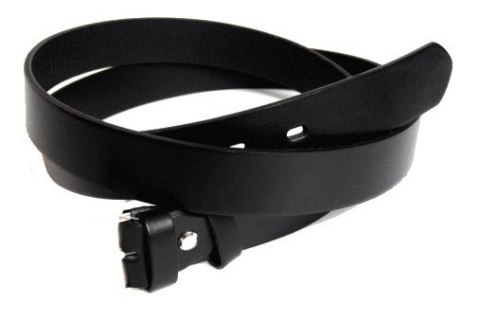 Pasek Skórzany Bez Klamry Damski Polska Galanteria (PL) Skóra Naturalna GŁADKI 30 mm CZARNY Pasek Skórzany Bez Klamry Damski Polska Galanteria (PL) Skóra Naturalna GŁADKI 30 mm CZARNY