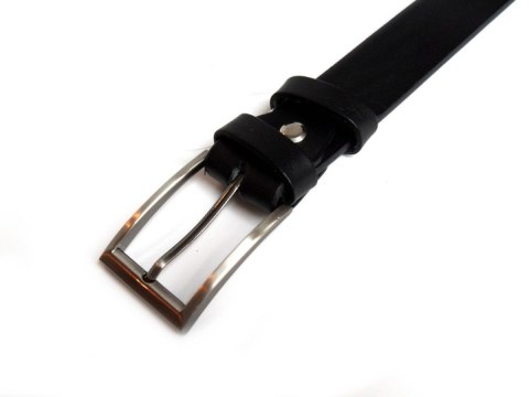Pasek Skórzany Bez Klamry Damski Polska Galanteria (PL) Skóra Naturalna GŁADKI 30 mm CZARNY Pasek Skórzany Bez Klamry Damski Polska Galanteria (PL) Skóra Naturalna GŁADKI 30 mm CZARNY