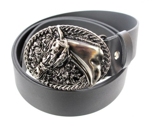 Pasek Skórzany COMPLEX (PL) Skóra Licowa 40 mm Klamra Pełna Na Bolczyk BLASZKA "KOŃ I" CBOL40/18 Pasek Skórzany COMPLEX (PL) Skóra Licowa 40 mm Klamra Pełna Na Bolczyk BLASZKA "KOŃ I" CBOL40/18