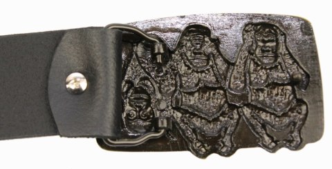 Pasek Skórzany COMPLEX (PL) Skóra Licowa 40 mm Klamra Pełna Na Bolczyk BLASZKA "MAŁPY" CBOL40/31 Pasek Skórzany COMPLEX (PL) Skóra Licowa 40 mm Klamra Pełna Na Bolczyk BLASZKA "MAŁPY" CBOL40/31