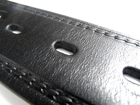Pasek Skórzany COMPLEX (PL) Tłoczony Napis "JEANS" Skóra Licowa EXTRA 40 mm Czarny Pasek Skórzany COMPLEX (PL) Tłoczony Napis "JEANS" Skóra Licowa EXTRA 40 mm Czarny