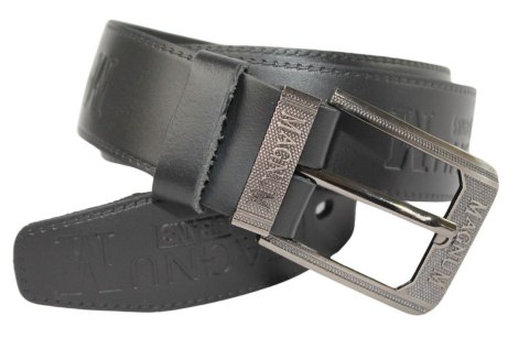 Pasek Skórzany COMPLEX (PL) Tłoczony Napis "MAGNUM" Skóra DW EXTRA 40 mm CZARNY Pasek Skórzany COMPLEX (PL) Tłoczony Napis "MAGNUM" Skóra DW EXTRA 40 mm CZARNY