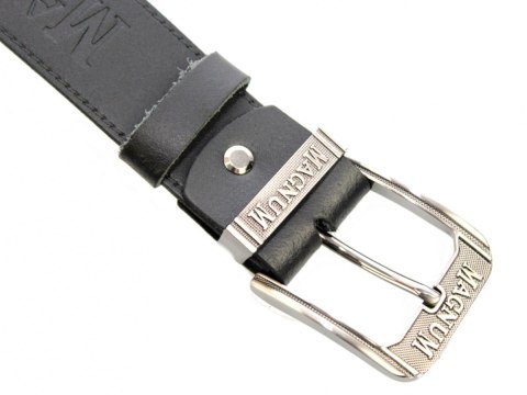 Pasek Skórzany COMPLEX (PL) Tłoczony Napis "MAGNUM" Skóra Licowa EXTRA 40 mm CZARNY Imitacja Szycia Cienką Nitką Pasek Skórzany COMPLEX (PL) Tłoczony Napis "MAGNUM" Skóra Licowa EXTRA 40 mm CZARNY Imitacja Szycia Cienką Nitką