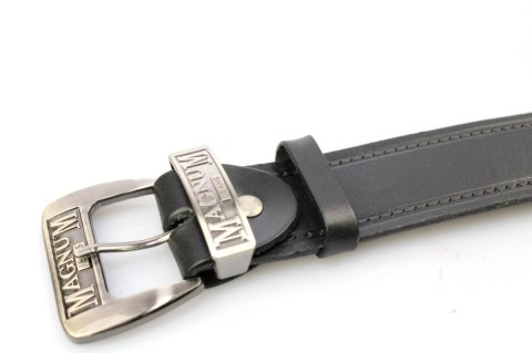 Pasek Skórzany COMPLEX (PL) Tłoczony Napis "MAGNUM" Skóra Licowa EXTRA 40 mm CZARNY Pasek Skórzany COMPLEX (PL) Tłoczony Napis "MAGNUM" Skóra Licowa EXTRA 40 mm CZARNY