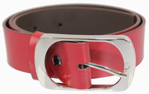 Pasek Skórzany Damski Arucce (PL) Skóra Naturalna EXTRA Gładki 40 mm BORDOWY Pasek Skórzany Damski Arucce (PL) Skóra Naturalna EXTRA Gładki 40 mm BORDOWY
