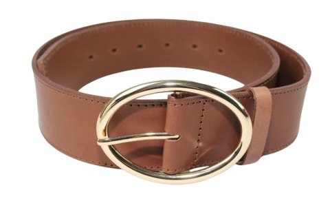 Pasek Skórzany Damski Arucce (PL) Skóra Naturalna EXTRA SZEROKI Gładki 50 mm BRĄZOWY Złota Klamra Pasek Skórzany Damski Arucce (PL) Skóra Naturalna EXTRA SZEROKI Gładki 50 mm BRĄZOWY Złota Klamra