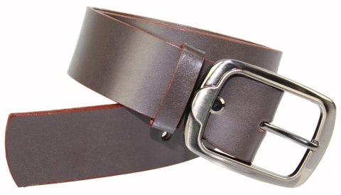 Pasek Skórzany Damski MASSIMO (PL) Skóra Naturalna EXTRA Gładki 40 mm MLECZNA CZEKOLADA z Brązową Lamówką Pasek Skórzany Damski MASSIMO (PL) Skóra Naturalna EXTRA Gładki 40 mm MLECZNA CZEKOLADA z Brązową Lamówką