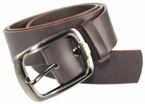 Pasek Skórzany Damski MASSIMO (PL) Skóra Naturalna EXTRA Gładki 40 mm MLECZNA CZEKOLADA z Brązową Lamówką Pasek Skórzany Damski MASSIMO (PL) Skóra Naturalna EXTRA Gładki 40 mm MLECZNA CZEKOLADA z Brązową Lamówką