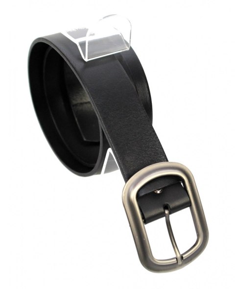 Pasek Skórzany Damski PAS-MAX (PL) Skóra Naturalna EXTRA Gładki 40 mm CZARNY k91 Pasek Skórzany Damski PAS-MAX (PL) Skóra Naturalna EXTRA Gładki 40 mm CZARNY k91