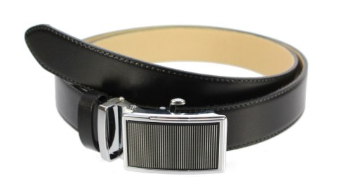 Pasek Skórzany Gładki PAS-MAX (PL) 35 mm AUTOMAT SAMOZACISK ŁAMANY KLAMRA "CZARNA 22" Skóra Licowa CZARNY Imitacja Szycia Pasek Skórzany Gładki PAS-MAX (PL) 35 mm AUTOMAT SAMOZACISK ŁAMANY KLAMRA "CZARNA 22" Skóra Licowa CZARNY Imitacja Szycia