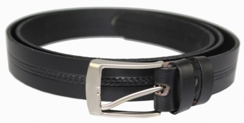 Pasek Skórzany MASSIMO (PL) "TŁOCZONY BIEŻNIK II" 30 mm Skóra Naturalna CZARNY Pasek Skórzany MASSIMO (PL) "TŁOCZONY BIEŻNIK II" 30 mm Skóra Naturalna CZARNY