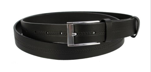 Pasek Skórzany MASSIMO (PL) "TŁOCZONY WZÓR BIEŻNIK II " 30 mm Skóra Naturalna CZARNY Pasek Skórzany MASSIMO (PL) "TŁOCZONY WZÓR BIEŻNIK II " 30 mm Skóra Naturalna CZARNY